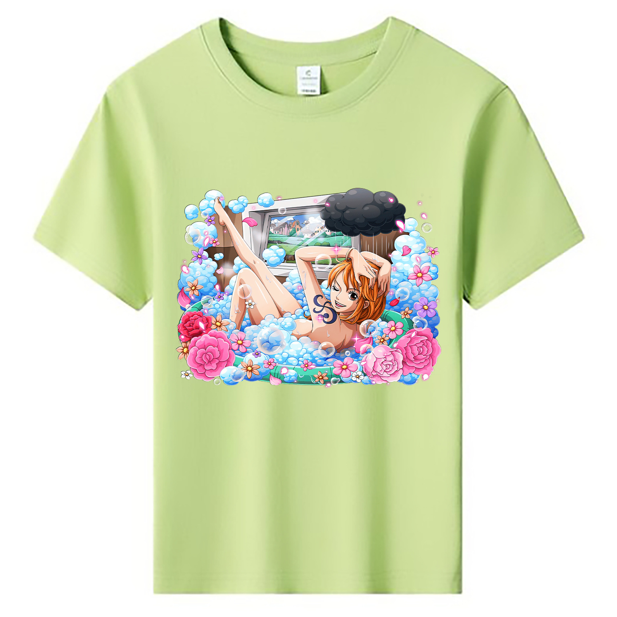 （画像用） ワンピース ナミ ONE PIECE Nami 綿100％キッズTシャツ（フロントプリント）